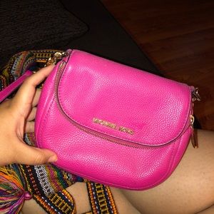 Pink MK original cross body purse.